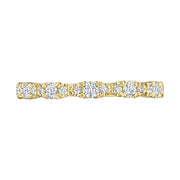 Marquise Shape Design Detail Wedding Band