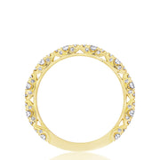 Marquise Shape Design Detail Wedding Band