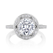 Round Bloom Engagement Ring