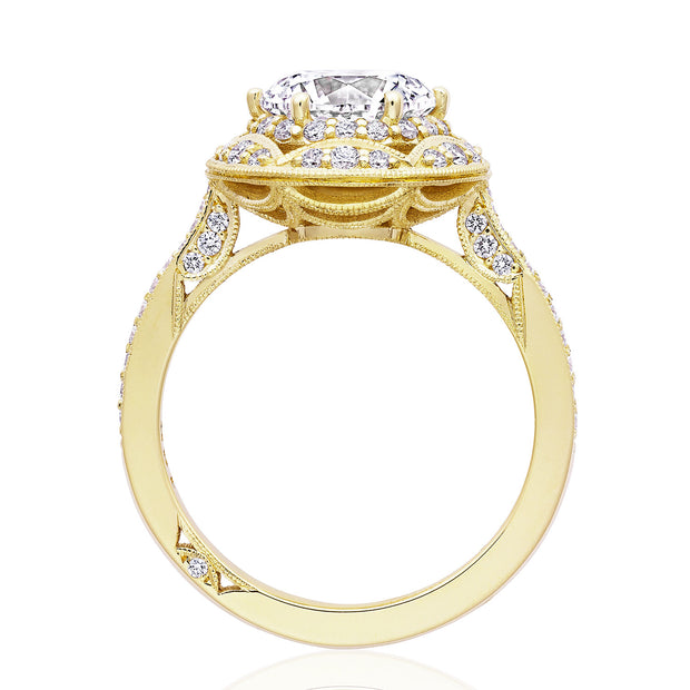 Round Bloom Engagement Ring