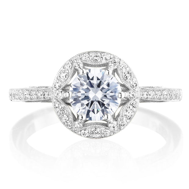 Round Bloom Engagement Ring