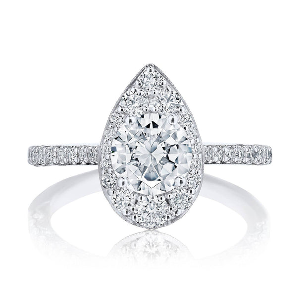 Round, Pear Bloom Engagement Ring