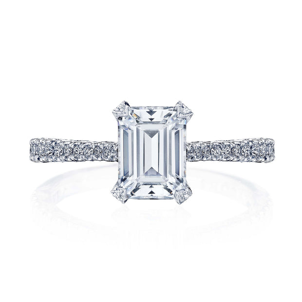 Emerald Solitaire Engagement Ring