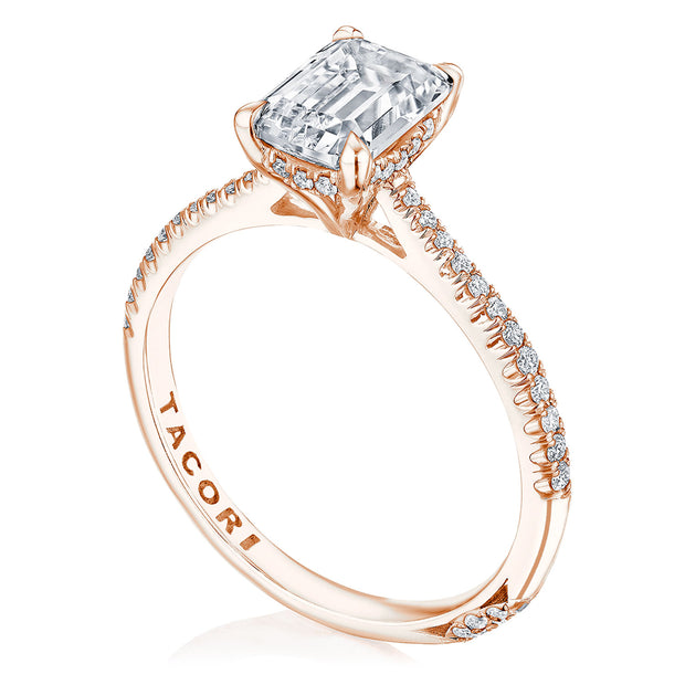 Emerald Solitaire Engagement Ring