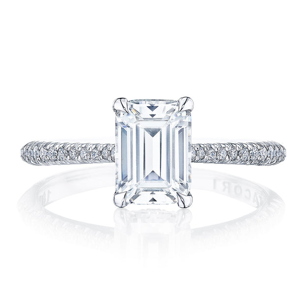 Emerald Solitaire Engagement Ring