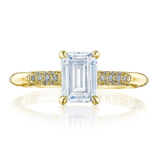 Emerald Solitaire Engagement Ring