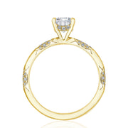 Emerald Solitaire Engagement Ring