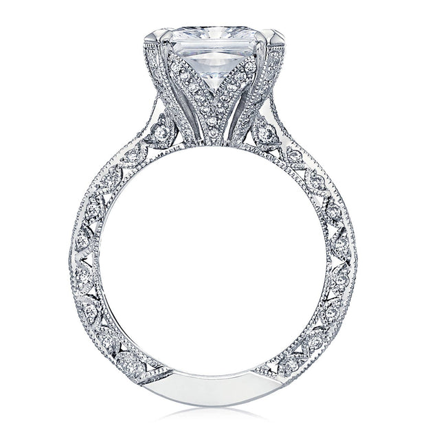 Bague de fiançailles solitaire taille princesse