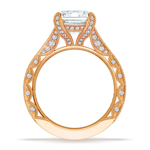 Emerald Solitaire Engagement Ring