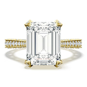 Emerald Solitaire Engagement Ring