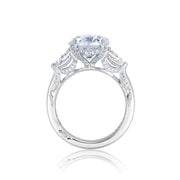 Simply Tacori RoyalT Three Stone Engagement Ring Setting