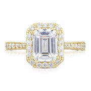 Emerald Bloom Engagement Ring