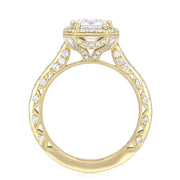 Emerald Bloom Engagement Ring