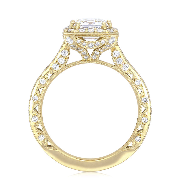 Emerald Bloom Engagement Ring