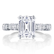 Emerald Solitaire Engagement Ring