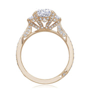 Oval 3-Stone Engagement Ring
