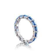 Baguette Sapphire Eternity Band