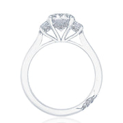 Oval 3-Stone Engagement Ring