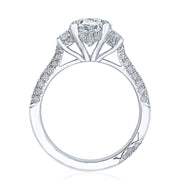 Oval 3-Stone Engagement Ring