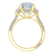 Oval 3-Stone Engagement Ring