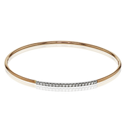 Bangle in 18k Gold with Diamonds