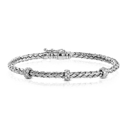 Bangle in 18k Gold with Diamonds
