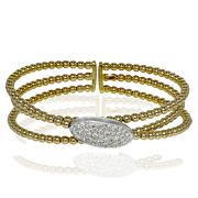 Bangle in 18k Gold with Diamonds