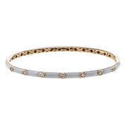 Bangle in 18k Gold with Diamonds