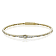 Bangle in 18k Gold with Diamonds