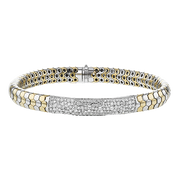 Gent Bracelet in 14k Gold with Diamonds