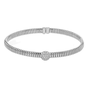 Bangle in 18k Gold with Diamonds