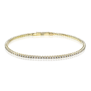 Bangle in 18k Gold with Diamonds
