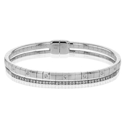 Bangle in 18k Gold with Diamonds