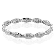 Bangle in 18k Gold with Diamonds