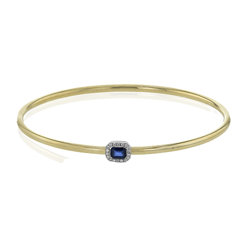 Color Bangle in 18k Gold with Diamonds