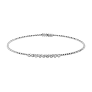 Bangle in 18k Gold with Diamonds