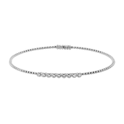 Bangle in 18k Gold with Diamonds