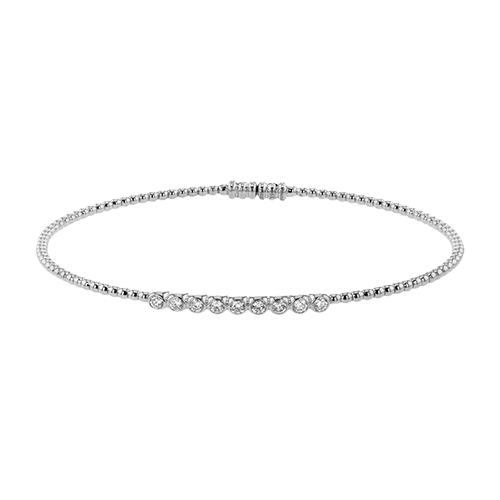 Bangle in 18k Gold with Diamonds