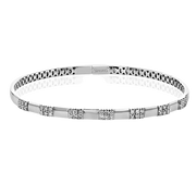 Bangle in 18k Gold with Diamonds