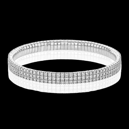Bangle in 18k Gold with Diamonds