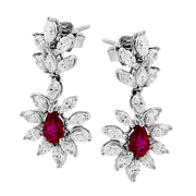 Color Earring in 18k Gold