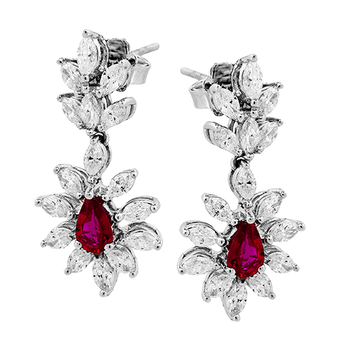 Color Earring in 18k Gold