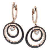 Earring in 18k Gold with Diamonds