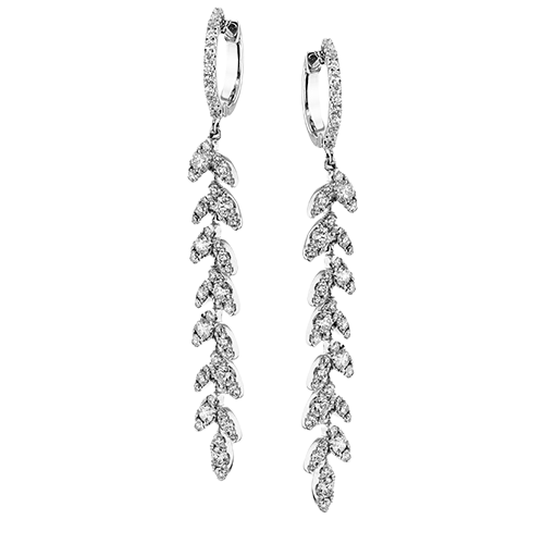 Boucle d'oreille en or 18 carats avec diamants