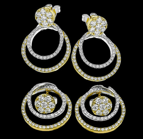 Earring in 18k Gold with Diamonds