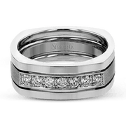Men Ring in 14k Gold with Diamonds