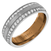 Men Ring in 14k Gold with Diamonds