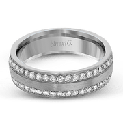 Men Ring in 14k Gold with Diamonds