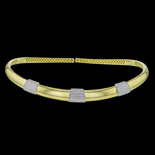Choker in 18k Gold with Diamonds