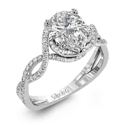Engagement Ring in 18k Gold with Diamonds